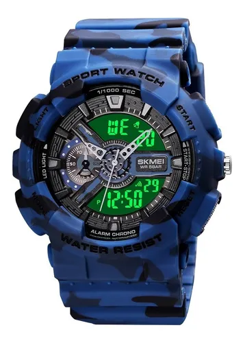 Reloj Skmei Hombre Mujer Cronometro Sumergible Deportivo