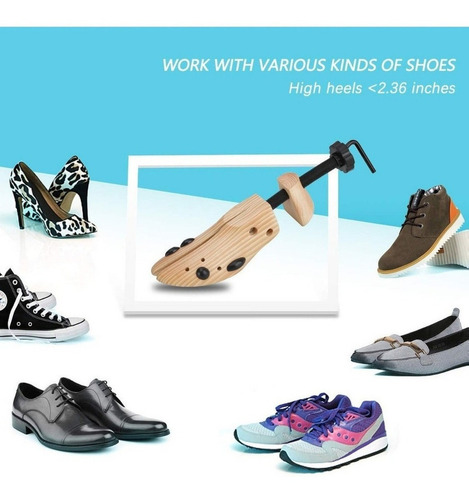 Imagen 6 de 8 de Hormas Para Zapatos Moldeador Expasor Madera T- Grande