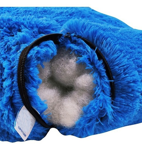 Cama Antiestrés Para Perro Chico 60cm Relajante Y Suave Color Azul Rey