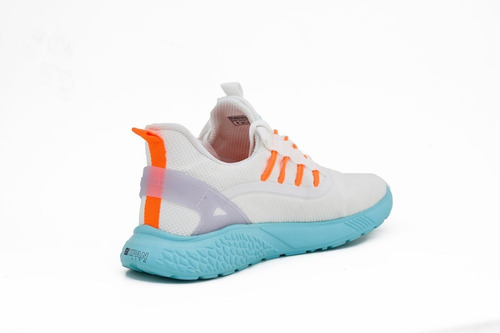 Imagem 4 de 6 de Tênis Freeday Bio Branco Laranja Neon Oceano Original