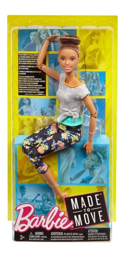 Imagem 5 de 5 de Barbie To Move Yoga Articulada Morena Updo Ms