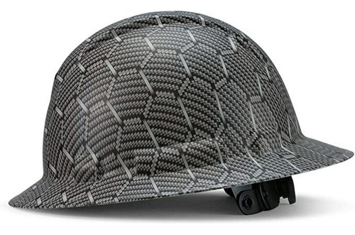 Casco De Seguridad Con Diseño De Fibra De Carbono Y Ala Co.