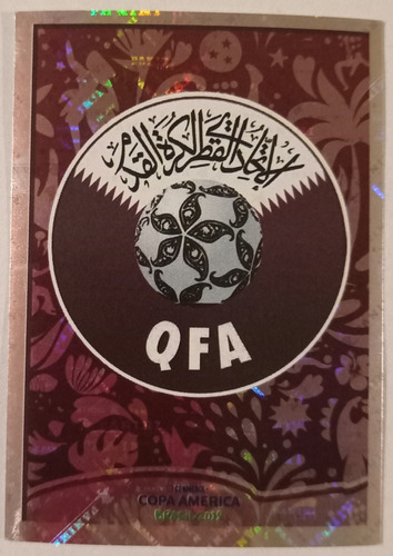 Escudo De Qatar Figurita # 195 Copa América Brasil 2019