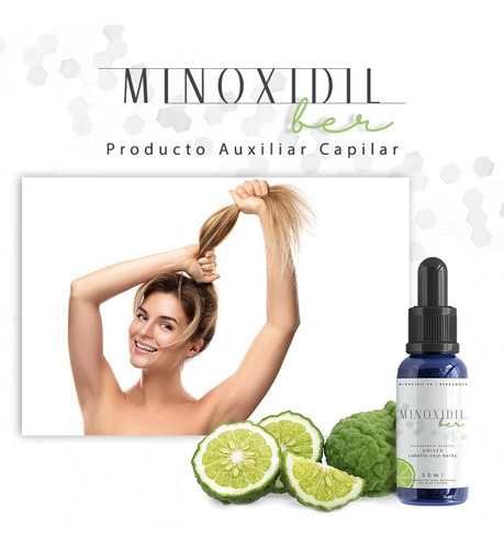 Concentrado Minoxidil5% Bergamota50ml + Cepillo Militarnegro