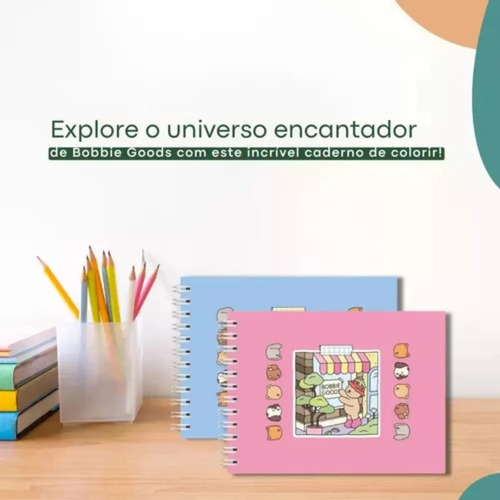 Libro Para Colorear Bobbie Goods, 50 Páginas, Tapa Dura, Bob