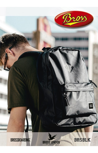 Billetera Bross Brs-6022 Hombre Cuero Pu+textil Envío Gratis