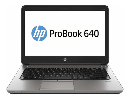 Imagen 1 de 4 de Laptop HP ProBook 640 G2 negra 14", Intel Core i7 6600U  16GB de RAM 1TB HDD, Intel HD Graphics 520 Windows 10 Pro
