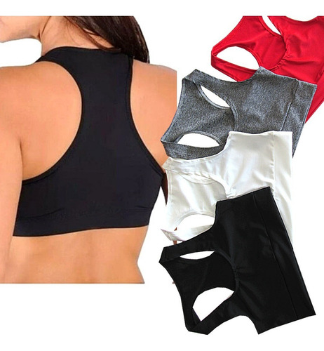 Imagem 8 de 10 de Kit 15 Top Academia Fitness Nadador Casual Roupas Femininas