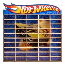 Comprar Porta Carrinhos Hotwheels Azul Estante Para 50 Carrinhos