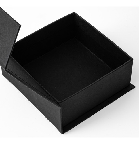 Caja Rígida Con Imán 10 X 10 X 4 Cm Para Regalo O Joyería Negro
