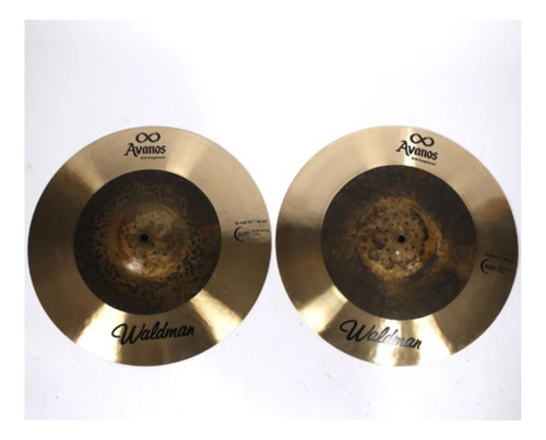 Kit Bateria Pratos Waldman Hi-hat 15'' Koz-hh15 Koz-hh15! Cor Dourado