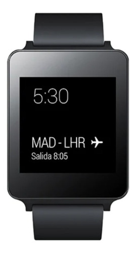 Smartwatch LG G Watch 1.65" caja negra, malla  negra W100