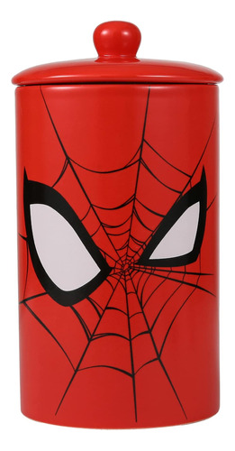 Marvel Comics Spiderman Tarro De Cerámica Para Golosinas Par