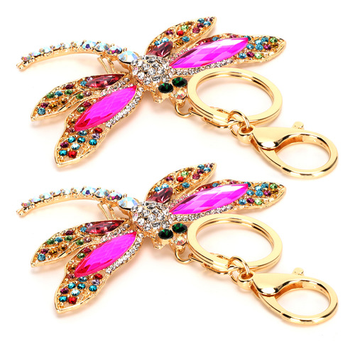 Llaveros Para Mujer, 2 Unidades, Elegante Llavero De Metal C