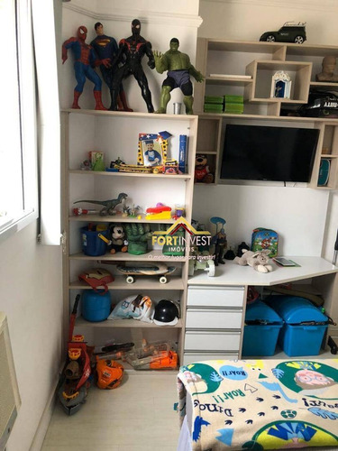 Imagem 21 de 30 de Cobertura Com 3 Dormitórios À Venda, 136 M² Por R$ 950.000,00 - Vila Guilhermina - Praia Grande/sp - Co0012