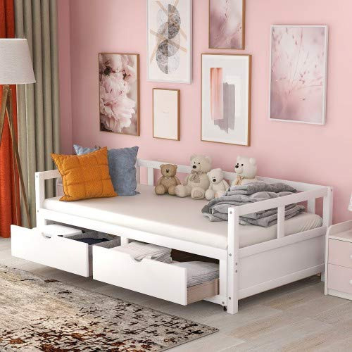 Daybed Cama Do Cajon Sofa Extensible No Necesita Somier