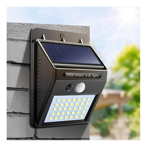 Pack 3 Foco Solar Led Con Sensor De Movimiento 5 W