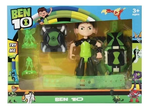 Bn Set De Proyección Ben10 Y Reloj De Juguete Con Sonido
