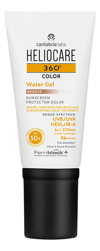 Heliocare 360 Water Gel Color Bronze Spf 50+ X 50 Ml