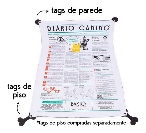 Imagem 4 de 4 de Tapete Higiênico Barto Lavável Impermeável Antiodor - G