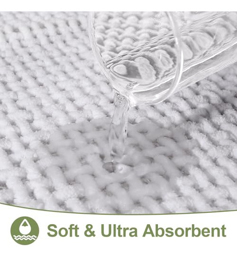 Alfombras De Baño De Chenille Mosiso, 20 Pulgadas X 32 PuLG