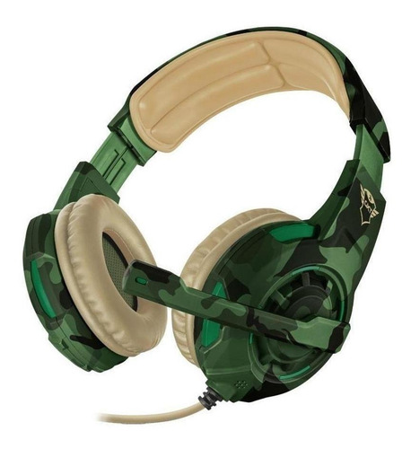 Imagen 2 de 5 de Audífonos gamer Trust Radius GXT 310 jungle camo