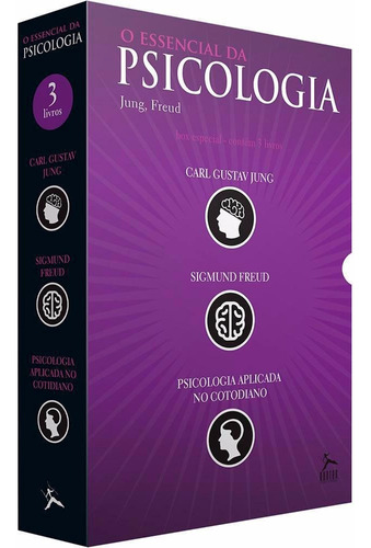 Livro Box O Essencial Da Psicologia 3 Livros Jung Freud