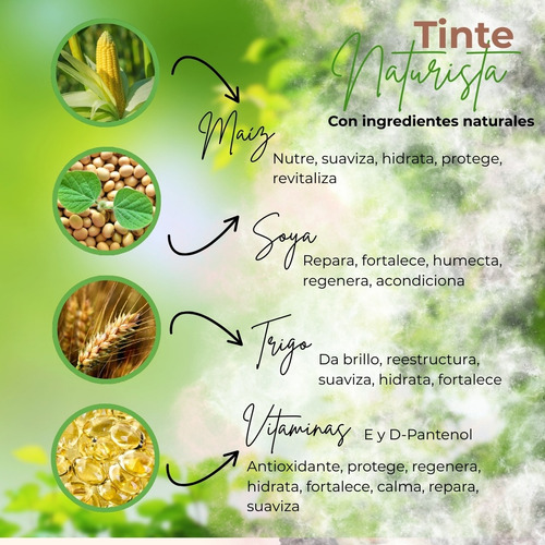 Tinte Cabello Sin Amoniaco Sin Parabenos Extractos Naturales Castaño Oscuro 2 Pack