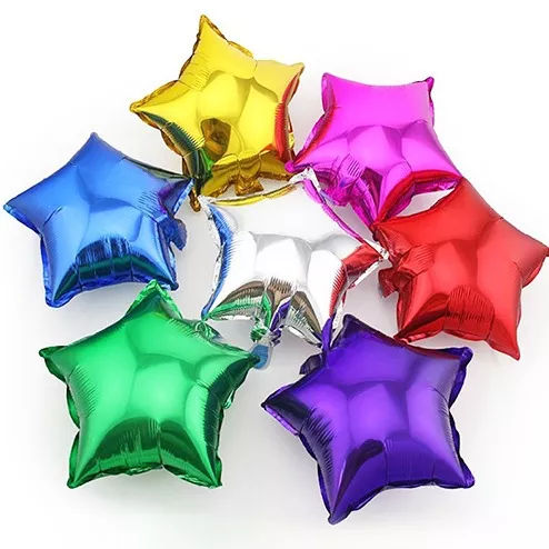 GLOBOS METALIZADOS ESTRELLA 45 CM - Comprar en Muy WOW!