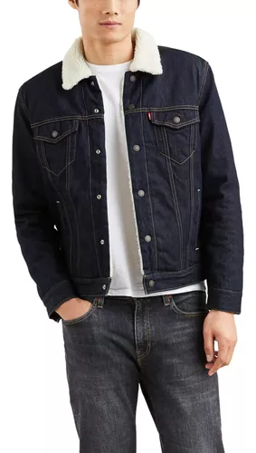 Chaqueta Hombre Con Sherpa Azul Levis 16365-0075 | sin interés