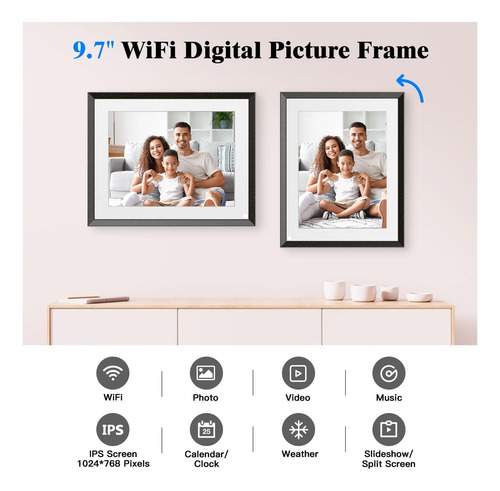 Marco De Imagen Digital Wifi Smart Photo Frame Frame De De A