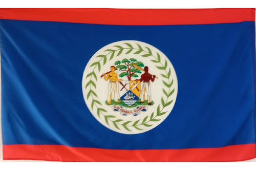 Bandera De Belice (tamaño 90x150cm)doble Faz 100%polyester