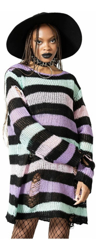 Sueter Oversize Tejido Colores Pastel Killstar Hot Topic Tuk