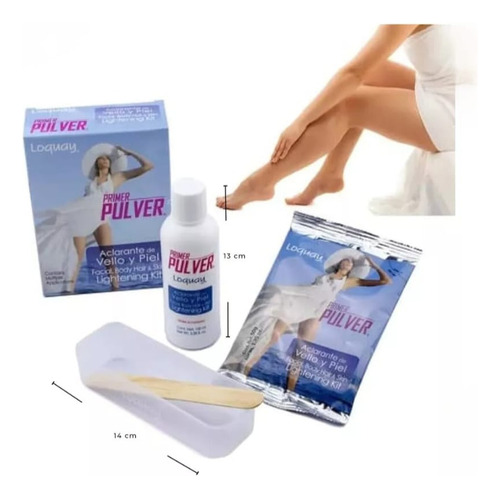 Kit Aclarante De Vello Y Piel Axilas Genital Rodillas Loquay