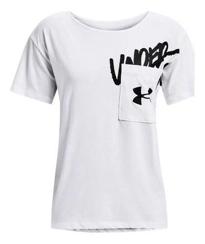 Remera Under Armour Live Oversize Graphic Blanco