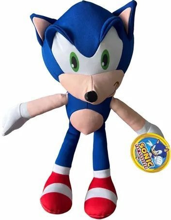 Imagen 4 de 4 de Peluche Sonic The Hedgehog - 45 Cm De Alto - Marca New Toy's