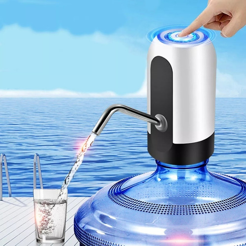 Imagen 6 de 6 de Dispensador Agua Garrafon Recargable Usb Luz Led Nuevo Ap109
