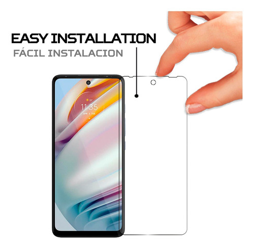 Imagen 3 de 6 de Protector De Pantalla Antishock Para Motorola Moto G60