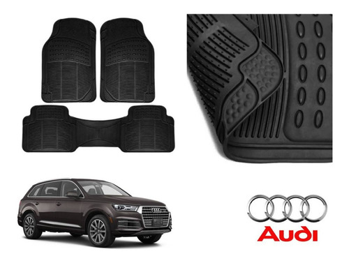 Kit Tapetes 3 Filas Audi Q7 2019 Rubber Black Original