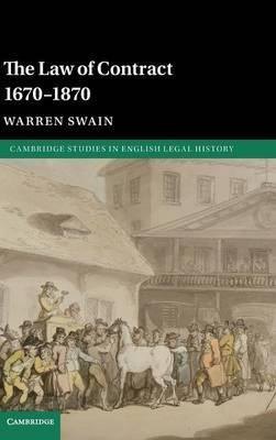 Libro The Law Of Contract 1670-1870 - Warren Swain