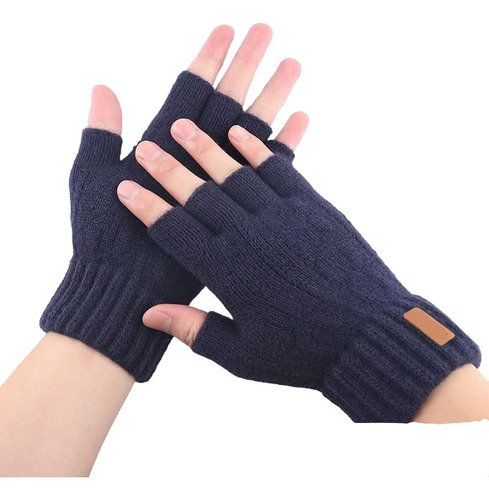 Guantes Tejidos Sin Dedos Unisex Invierno Caballero Dama