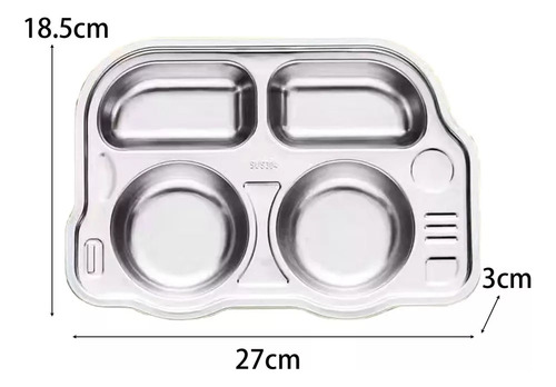 Plato De Comida De Dibujos Animados