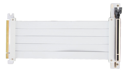 Cabo Elevador De Gpu Flexível Branco Branco De 20 Cm Pcie 4.