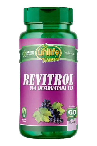 Resveratrol Uva Deshidratada 60 Capsulas Unilife
