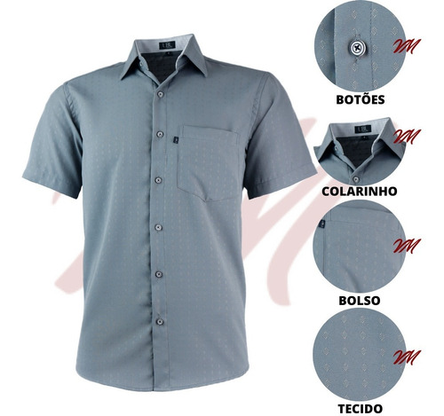 Imagem 1 de 3 de Camisa Masculina Evangelica Temos Plus Size Não Amassa 3005