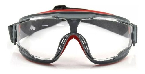 Oculos De Segurança Ampla Visao 3m Gg500 Lente Incolor