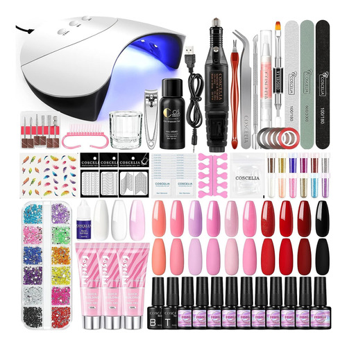 Kit De Esmalte De Uñas De Gel Luz U V Y Taladro Kit De...