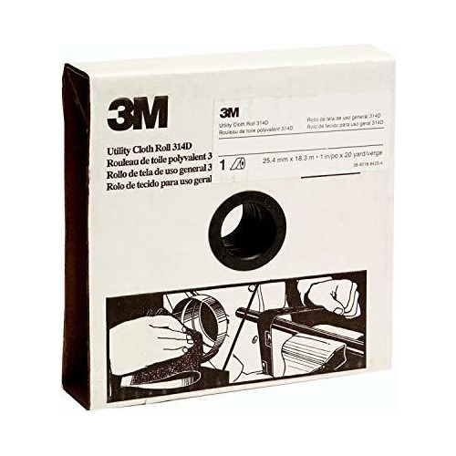 Lijas Rollo De Tela Utilitaria 3m 314d, Óxido De Aluminio, 