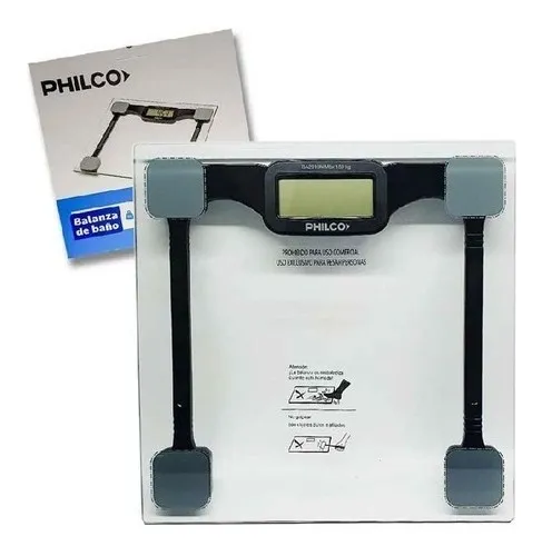 Balanza Digital Philco Ba2010n Vidrio Templado Hasta 150 Kg