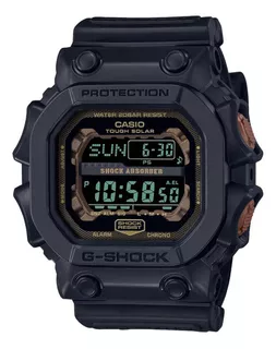 Correa de reloj original G-shock GX-56RC-1DR Street Spirit The King, color negro, color del bisel, color negro, color de fondo negro